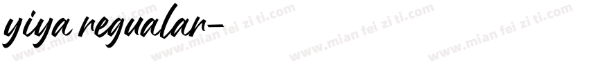 yiya regualar字体转换